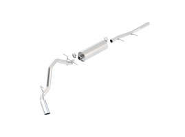 Borla Cat-Back Exhaust System Touring | Bright Chrome On Stainless Steel Tips | 2.75" Diameter (09-13 Chevy/GMC Silverado/Sierra 1500 | 4.8/5.3/6.0L | V8)