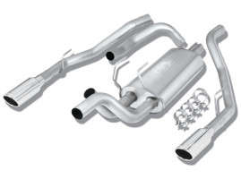 Borla Cat-Back Exhaust System S-Type Bright Chrome On Stainless Steel Tips (09-24 Ram 1500 Classic| 5.7L | V8)