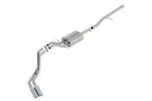 Borla Cat-Back Exhaust System ATAK | Bright Chrome On Stainless Steel | 2.75" Inlet to 2.25" Outlet (14-19 Chevy/GMC Silverado/Sierra 1500 | 5.3L | V8)