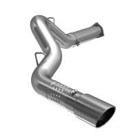 MBRP Armor Lite Single Side Exit Filter Back Exhaust | 5" Diameter | Aluminized Steel (07-09 Chevrolet Silverado/GMC Sierra 2500/3500HD Duramax)