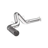 MBRP Armor Plus Single Side Exit No Muffler Filter Back Exhaust | 4" Diameter | T409 Stainless Steel (07-10 Chevy Silverado/GMC Sierra 2500/3500HD Duramax)
