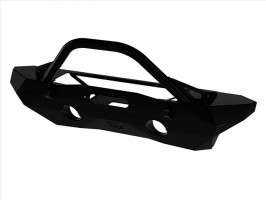 Pro Series Mid Width Front Bumper Rec Winch Mnt W/ Bar & Tabs|07-18 Jeep Wrangler JK