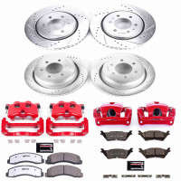 PowerStop Z36 Truck & Tow Front & Rear Brake Upgrade Kit w/ Calipers | 6 Lug