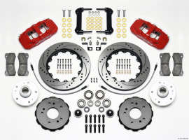 Wilwood AERO6 Front Truck Kit 14.25in Drilled | 5 Lug | Red (97-04 Ford F-150)