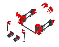 Kelderman Stock Height 4-Link Rear Air Suspension (03-09 Dodge Ram 2500/3500 | 4WD)