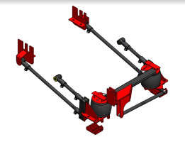 Kelderman Stock Height 4-Link Rear Air Suspension (94-02 Dodge Ram 2500/3500 | 4WD)