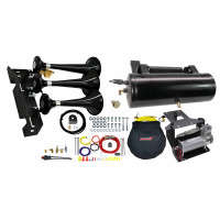 Kleinn Complete Bolt-On System w/230 Triple Train Horn & 150 PSI Air System