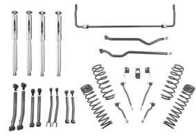 Belltech 4 in. Lift Kit | Front and Rear Trail Performance Shocks (18-24 Jeep Wrangler JL | 4 Door | 4WD)
