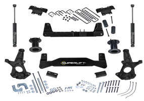 SUPERLIFT 6.5" Lift Kit w/ Superide Rear Shocks | For OEM Aluminum/Stamped Control Arms (14-18 Chevrolet/GMC Silverado/Sierra 1500/2019 Limited/LD | 2WD), part of Custom Offsets collection of Superlift Suspension Kits