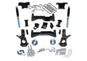 SUPERLIFT 8" Lift Kit w/ Bilstein Rear Shocks | For Aluminum/Stamped Control Arms (14-18 Chevrolet/GMC Silverado/Sierra 1500/2019 Limited/LD | 2WD), part of Custom Offsets collection of Superlift Suspension Kits