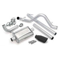 Banks Power Single Exit Cat Back Monster Exhaust System | 2.5" Diameter | Black Tip | SS (07-11 Jeep Wrangler | 3.8L | 4 Door)