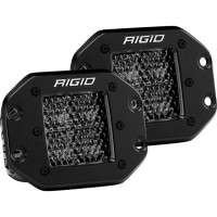 RIGID D-Series Pro Flush Mount Spot Diffused Lights(Pair | Midnight)