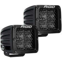 RIGID D-Series Pro Surface Mount Spot Diffused Lights (Pair | Midnight)