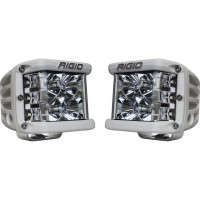 RIGID D-SS Pro Surface Mount Flood Lights (Pair | White Housing)