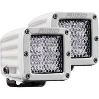 RIGID D-Series Pro Surface Mount Hybrid Diffused Lights (Pair | White Housing)
