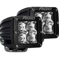 RIGID D-Series Pro Surface Mount Spot Lights (Pair | Black Housing)