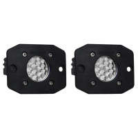RIGID Ignite Flush Mount Flood Diffused Backup Kit (Pair | Black Housing)