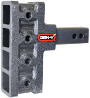 Gen-Y MEGA-DUTY 10K Drop Hitch - 2" Shank (10" Drop | 5 Adjustable Positions | Versa-Ball Mount & Pintle Lock)