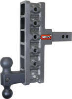 Gen-Y MEGA-DUTY 10K Drop Hitch - 2" Shank (7.5" Offset Drop | 6 Adjustable Positions | Versa-Ball Mount)