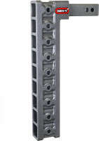 Gen-Y MEGA-DUTY 10K Drop Hitch - 2" Shank (20" Drop | 9 Adjustable Positions | Adjustable Receiver w/ Stabilizer Kit)