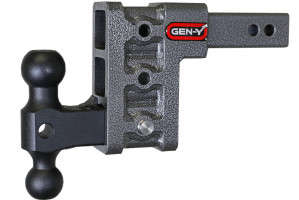 Gen-Y MEGA-DUTY 16K Drop Hitch - 2" Shank (5" Drop | 3 Adjustable Positions | Versa-Ball Mount)