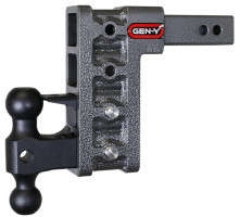 Gen-Y MEGA-DUTY 16K Drop Hitch - 2" Shank (7.5" Drop | 4 Adjustable Positions | Versa-Ball Mount & Pintle Lock)