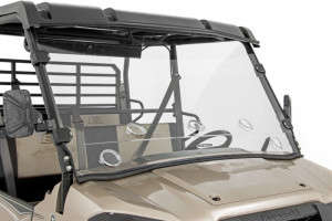 Rough Country Vented Full Windshield | Scratch Resistant |(15-22 Kawasaki Mule Pro-FX)