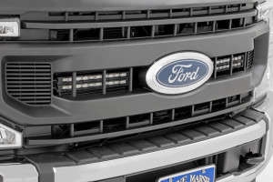 Rough Country LED Light | Grille Mount | 10" Black