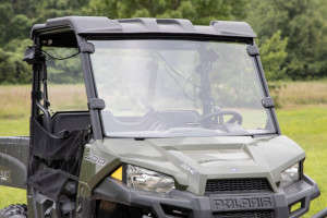 Rough Country Full Windshield | Scratch Resistant | Mid Size | (15-22 Polaris Ranger 500)
