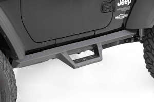 Rough Country Contoured Drop Steps (18-24 Jeep Wrangler JL | 4WD | 2 Door)