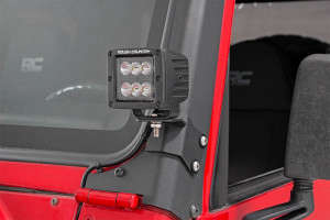 Rough Country LED Light Mount | Lower A-Pillar | Pod | (97-06 Jeep Wrangler TJ)