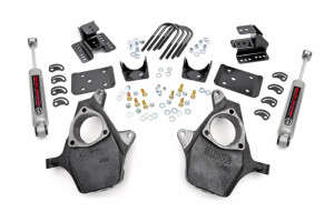 Rough Country Lowering Kit | Knuckle | 2"FR | 4"RR (07-14 Chevy Silverado 1500/GMC Sierra 1500 | RWD)