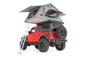 Rough Country Roof Top Tent | Rack Mount | 12 Volt Accessory w/Ladder Extension & LED Light Kit