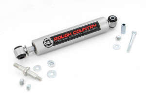 Rough Country N3 Steering Stabilizer (01-10 Chevy/GMC 2500/3500HD/87-06 Jeep Wrangler YJ/TJ)