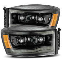 AlphaRex Luxx LED Headlights Alpha-Black (Set) | 06-08 Dodge Ram 1500/06-09 2500/3500