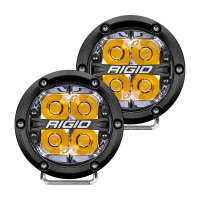 RIGID 360-Series 4" LED OE Off-Road Fog Light/ Spot Beam Backlight (Pair | Amber) 