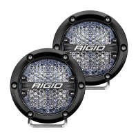 RIGID 360-Series 4" LED OE Off-Road Fog Light/ Diffused Backlight (Pair| White)