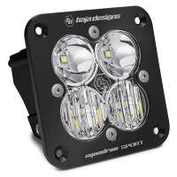 Baja Designs Single Squadron Sport Driving Combo Beam Flush Mount Light Pods (Clear/Black Body)
