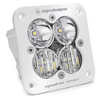 Baja Designs Single Squadron Sport Driving Combo Beam Flush Mount Light Pods (Clear/White Body)