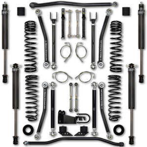 Rock Krawler 2.5 Inch X Factor Lift Kit w/ RRD 2.25" IFP Shocks (12-18 Jeep Wrangler JKU | 4WD | V6 3.6L | Gas | 4 Door)
