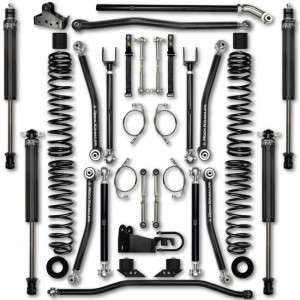 Rock Krawler 4.5 Inch X Factor Lift Kit w/ RRD 2.25" IFP Shocks (12-18 Jeep Wrangler JKU | 4WD | V6 3.6L | Gas | 4 Door)
