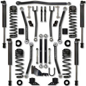 Rock Krawler 2.5 Inch X Factor System w/ RRD 2.25" IFP Shocks (18-24 Jeep Wrangler Rubicon Unlimited | Gas | 4 Door | 4WD)