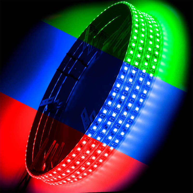Oracle Lighting LED Illuminated 15" Wheel Rings - ColorSHIFT w/No Controller