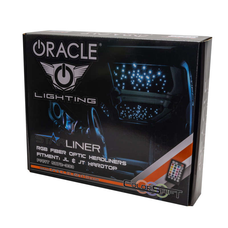 Oracle Lighting StarLINER ColorSHIFT Fiber Optic Hardtop Headliner (18-24 Jeep Wrangler JL/20-23 Gladiator JT)