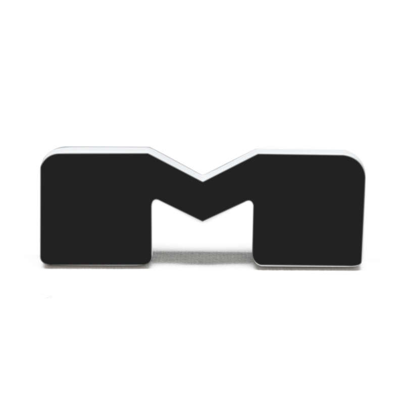 Oracle Lighting Universal Illuminated LED Letter Badges - Matte Black Surface Finish - M