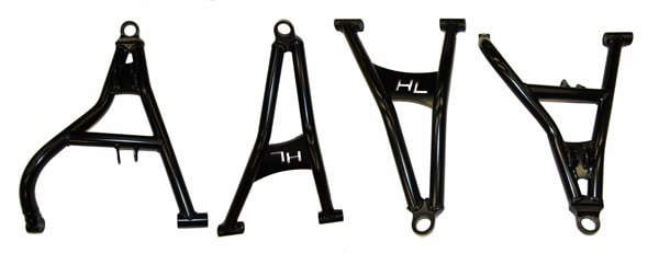 High Lifter Front Forward Upper & Lower Control Arms w/o Ball Joints | Red | 17-25 Polaris RZR 900/RZR 1000/General 1000