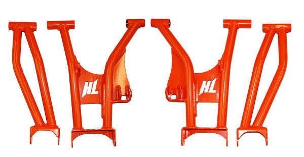 High Lifter Rear Raked Upper & Lower Control Arms | Orange | 17-25 Polaris RZR 900/1000/16-25 General 1000