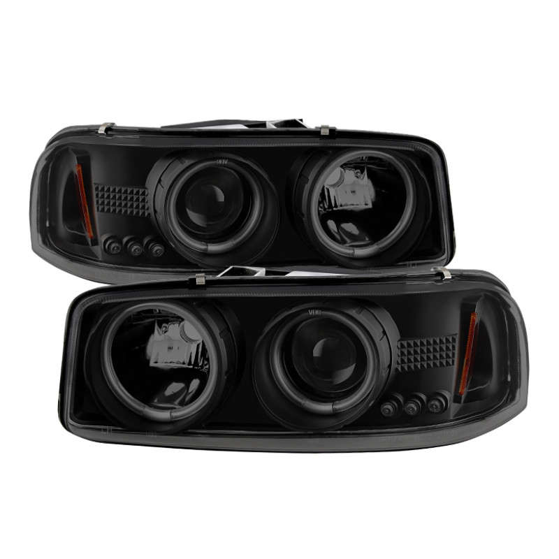 Spyder 5078704SPDR Signature Series Projector Headlights w/CCFL Halo