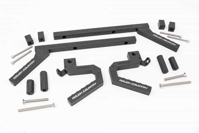 Rough Country Grab Handles | Alum | Front and Rear | 07-18 Jeep Wrangler JK