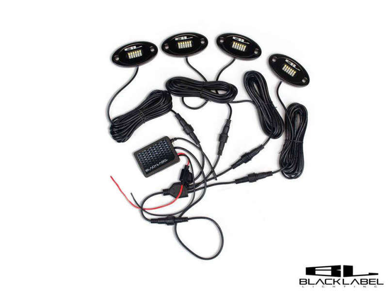 Black Label Lighting Rock Light Kit (RGBW) - 12 Pods w/Extensions